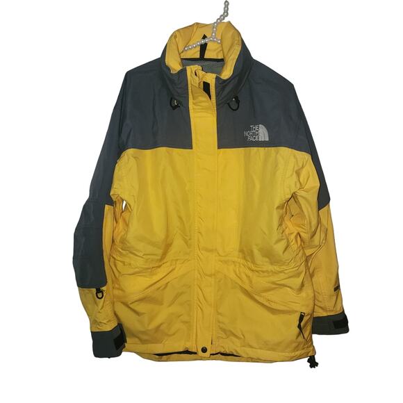 The North Face Jackets & Blazers - Vintage 90s The North Face Gore-Tex Yellow Grey Ski Jacket Women's Sz M EUC